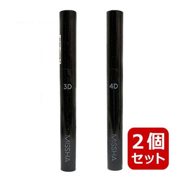 Choose from 2 sets of missha 3D mascara and 4D mascara, 7g each, curling volume mascara, Korean cosmetics 