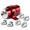 DNA Red AN6/AN8/AN10 Billet Aluminum Inline Fuel Filter+Bracket