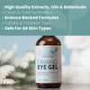 Anti-Aging Eye Gel - Luxurious Hydrating Under Eye Cream For Dark Circles and Puffiness, Bags, Crows Feet, Wrinkles - With Hyaluronic Acid & Skin-Firming Peptides Eye Serum (2 oz.)