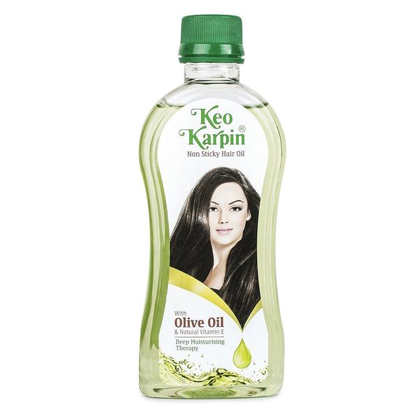 Keo Karpin Non Sticky Hair Oil with Olive & Vitamin E & Wheatgerm Oil 300ml