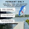 Dori Pennant Flag (Black, 8 Foot)