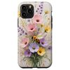 Boho Bee And Wild Flower Aesthetic Style Beekeeper Case for iPhone 11 Pro