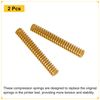 sourcing map 2pcs 3D Printer Heating Bed Spring, 8mm OD 55mm Length Light Load Compression Mould Die Spring 3D Printer Compression Spring for 3D Printer Electric Part, Yellow