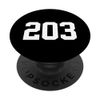 203 Area Code New England Southwestern Connecticut PopSockets Swappable PopGrip