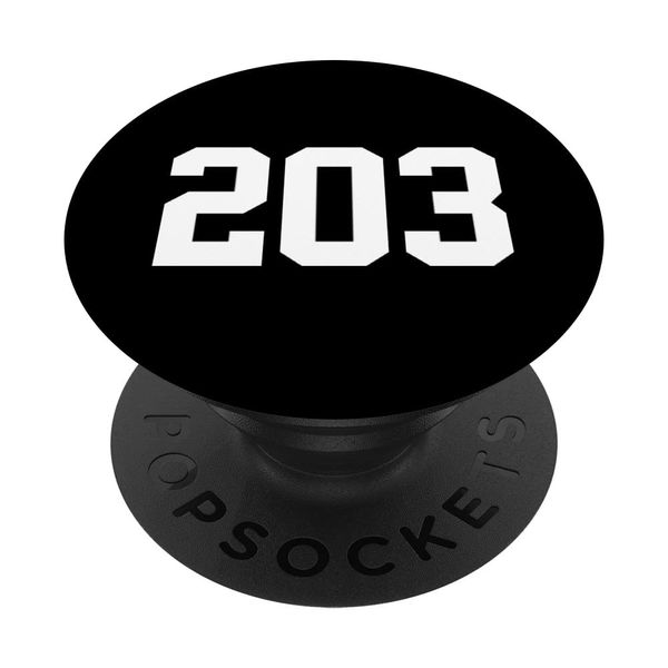 203 Area Code New England Southwestern Connecticut PopSockets Swappable PopGrip