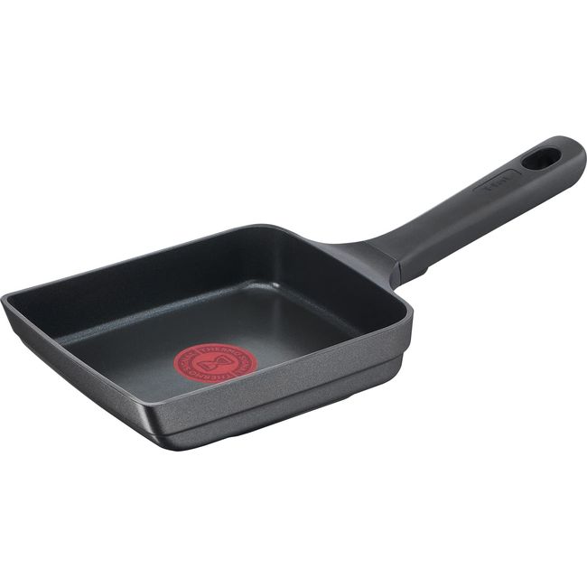 Tefal E25118 Egg Pottery, 5.5 x 7.1 inches (14 x 18 cm), Cast IH, Compatible with Gas Fire, Cast Iron, "Cast Line, Aroma Pro, Egg Roaster", Non-Stick Black