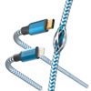 Hama Ladekabel Reflective, USB-C - Lightning, 1,5 m, Nylon, Blau
