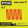 8 Ryobi Replacement Serrated Blades for Fixed Line or Serrated Blade Bump Head