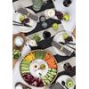 Mud Pie Stoneware Salad Plate, Ovals, 8.5" dia