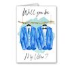 Will you be my usher Card wedding marriage suits