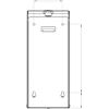 Brushed stainless steel wall mounted liquid soap dispenser 1000 ml