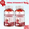 Cranberry Extract Gummies 1000mg Extra Strength Urinary Tract Support Pack of 2