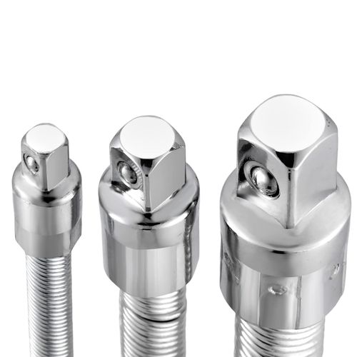 3 Pcs Square Extension Ratchet Socket Adapter Reducer Converter Sets Kit, 1/4", 3/8", 1/2" Driver Conversions in Auto and Construction Work