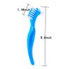 Lit-Pack Denture Clean Toothbrush for Denture Care Tool w/Multi Layered Hard Bristles Dual Hard Bristle for False Teeth Superb Total Cleaning