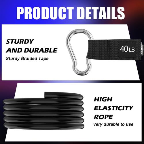 Single Resistance Bands for Physical Therapy, Resistance Training, Gym and Home Workout Gear, One Single Exercise Bands Tube（40 lbs）
