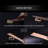 Brass Leather Edge Roller Oil Leather Craft Making Painting Processing Tool with Two Roller for DIY Craft