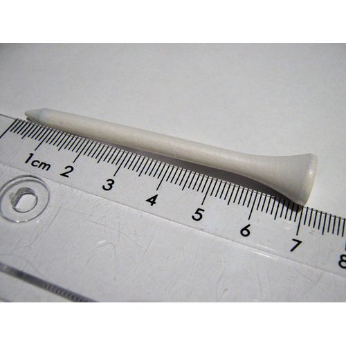 GOLF-TEES.SHOP Golf Tees in Eco Box - 54 mm (Pack of 150) / 70 mm (135 Pieces) - Hardwood or Bamboo - Various Colours (70 mm (Wood), White)