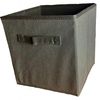 Collapsible Foldable Storage Box Drawer Fabric Cube Basket Organiser (6 Pack) (Charcoal Grey)