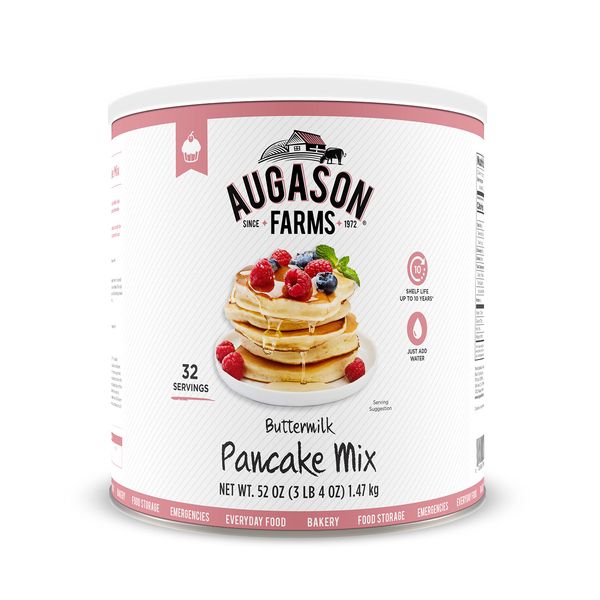 Augason Farms Buttermilk Pancake Mix 3 lbs 4 oz #10 Can