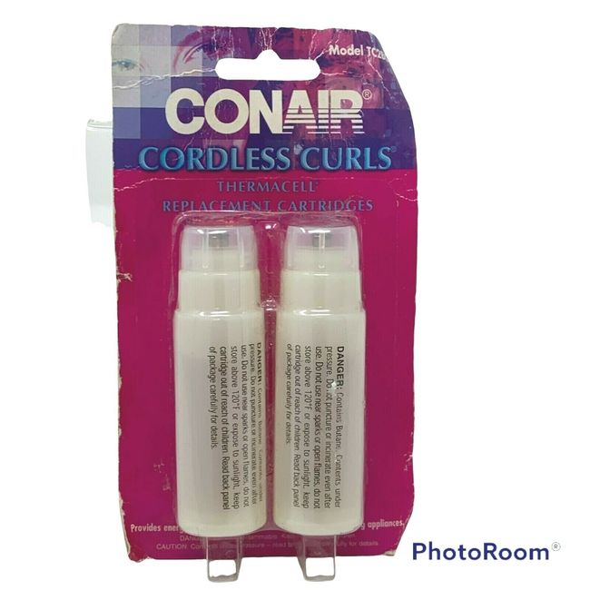 CONAIR Cordless Curls Thermacell Replacement Cartridges TC2BC Pack 2 Bottles NEW