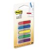 Post-it Flags Arrow 1/2"" Flags, Blue/Green/Purple/Red/Yellow, 20/Color, 100/Pack