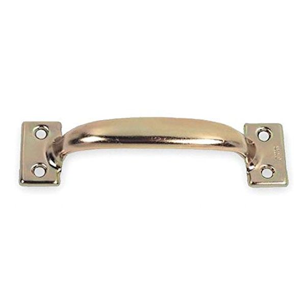 Steel Pull Handle with Matte Finish, Brass; Hardware Included-Each