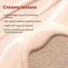 Moisturising Air Cushion Foundation, Cushion Foundation, Make Up Basics Cream, Air Cushion CC Cream, Brightening Concealer, Long-Lasting, Lightweight, Semi-Matte (1# 17C Porcelain, 18 g)