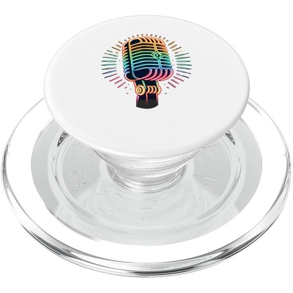 Microphone Mic Singer Podcast Host Podcaster PopSockets PopGrip for MagSafe