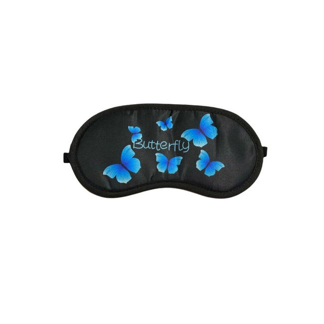 Colorful & Fun Butterfly Theme Sleeping Mask w/ Elastic Back for Sleep or Travel