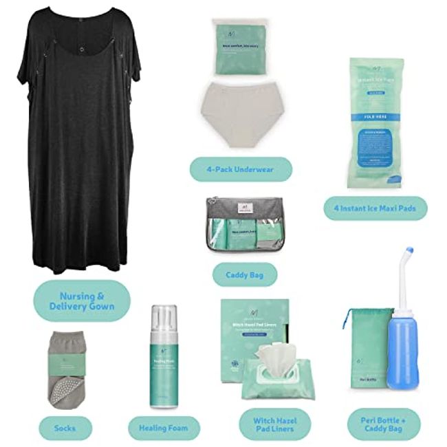 Mom and Baby Hospital Bag Essentials Set - Complete Postpartum Care Kit  with Postpartum Essentials, Baby Essentials, and New Mom Gifts for Labor