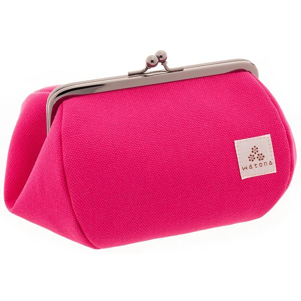 watona Canvas Pouch Cosmetic Pouch, 4.5 Size, L Size, red, (ruby)