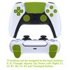 NOT A CONTROLLER - RISE4 Solid Color Plastic Remap Kit for eXtremeRate PS5 Controller BDM-010 & BDM-020 Only Compatible with PS5 Controller Upgrade Board and Redesigned Back Case & 4 Back Buttons