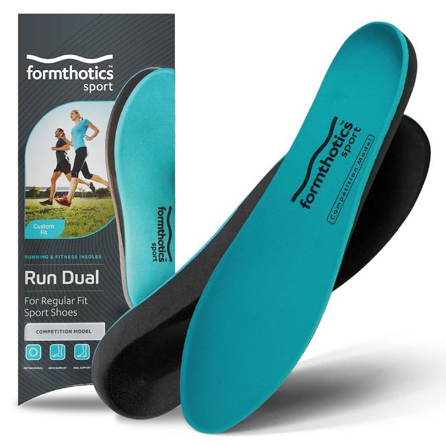 Formthotics Running Sport Insole (Low Arch) RunDual Competition L Teal/Charcoal