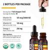 Organic Vitamin D3 K2 Drops - 2-Pack, 5000 IU, Maximum Strength D3 Liquid 5000 I