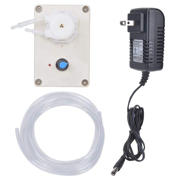 Hydraulic Pump Industrial Peristaltic Liquid Pump Adjustable Flowing Dosing Pump Power Adapter US Plug 110-240V