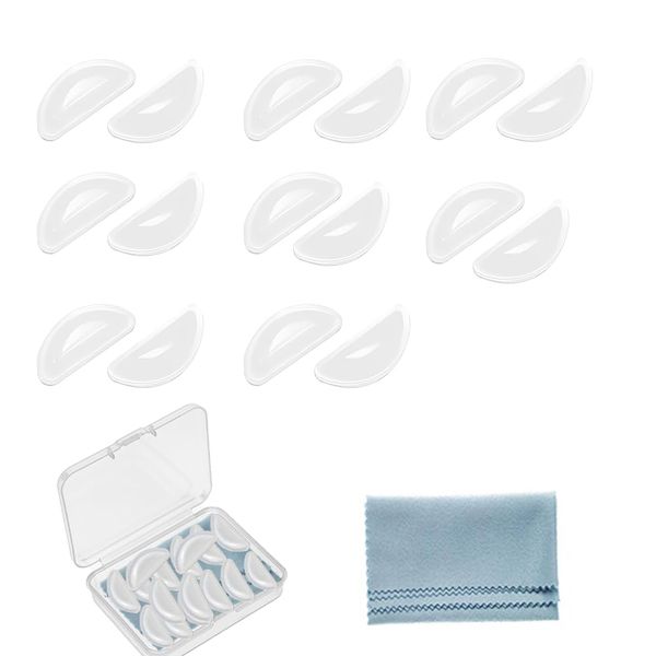 Marcea Glasses Nose Pads, Anti-Slip, Nose Pads, Soft Air Silicone, Pad Trace Reduction, For Glasses, clear