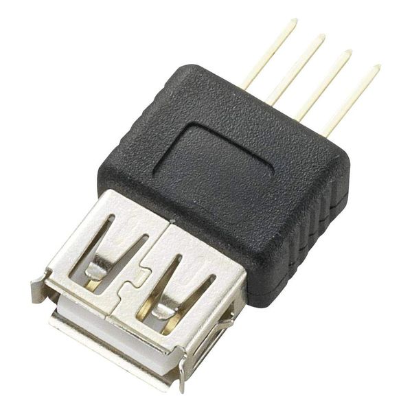 USB A Socket, 4 PIN PCB TERMINALS, USB Connectors, Qty X 1 | CLB-JL-8135