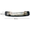 Gachipin® No-Slip Barrette, Corner Glossy Barrette (Black)
