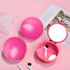 2 Pcs Retainer Case, Red Denture Box with Mirror, Retainer Box for Placing Gum Shield Case and Dentures