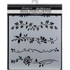 Stamperia Schablone Blumenranken 20x25cm 3D wiederverwendbar
