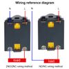 sourcing map Push Button Switch Box Momentary Green Switches and Emergency Stop 415V 10A