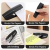 Eagle Stapler with Stapler Remover，12 Sheets Capacity，NO.10 Stapling,Black