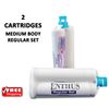 MEDIUM BODY Impression Material REGULAR SET Enthus 2 X 50ml Cartridges VPS