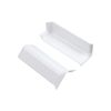 Bitray Self Adhesive Baseboard Corner Blocks 3 Inside and 3 Outside Baseboard Corner Connectors (White)