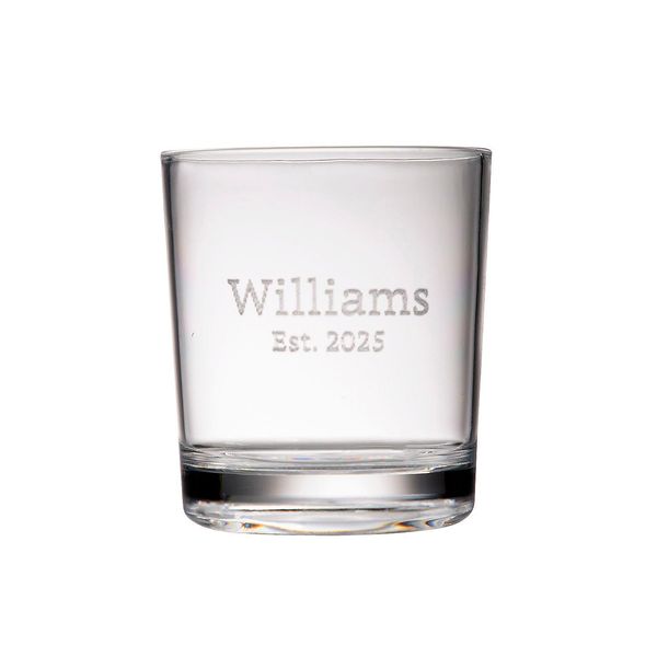 Fun Express Personalized Clear Reusable Plastic Whiskey Glasses - 2 oz, 12 Ct