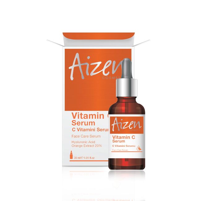 Aizen Cosmetic Vitamin C Face Care Serum 30 ML - C Vitaminli Yüz Bakım Serumu - Anti-Aging - Nemlendirme - Sıkılaştırma - Canlandırma