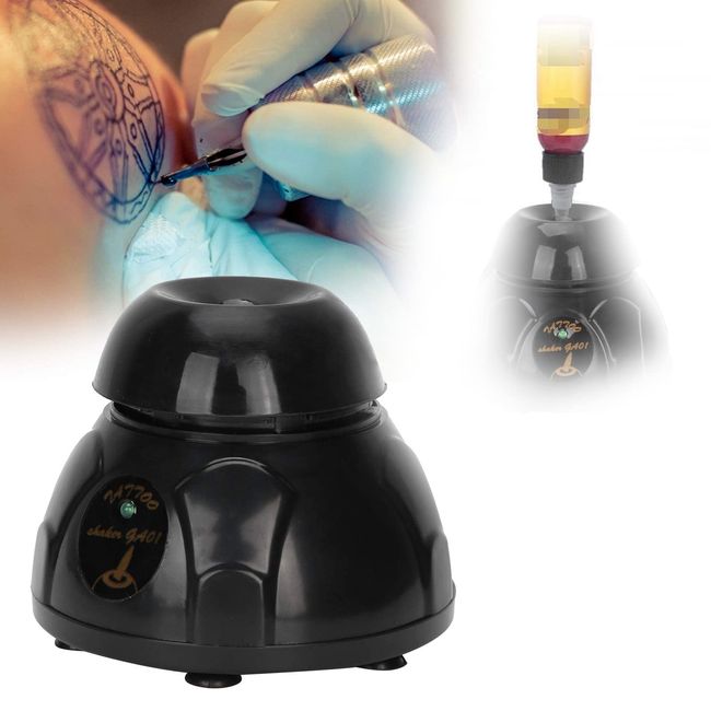 Nail Polish Shaker, Tattoo Pigment Ink Electric Shaker Stirrer Tattoo Pigment Shaker 5200 rpm Liquid Bottle Shaker Mixer for Paints Tattoo Ink Gel Polish Eyelash for tattoo artist or salon(US)