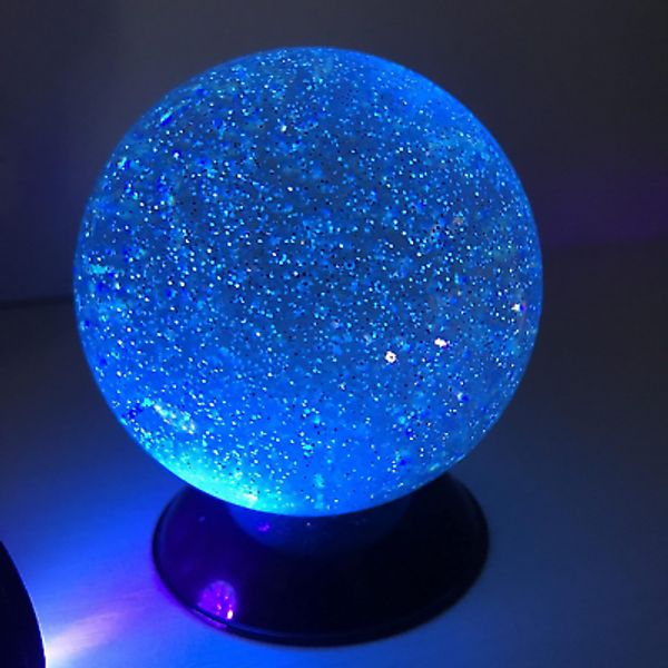 DSJUGGLING 75Mm Glitter UV Acrylic Juggling Ball for Contact Juggling | Great fo