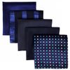 Shlax&Wing 5 Pieces Assorted Mens Pocket Square Handkerchiefs Set