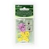 Clover Quick Locking Stitch Markers (Large), Pink/Yellow